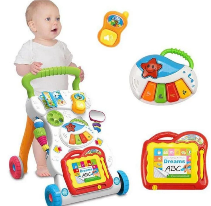 Caminadora corre pasillo