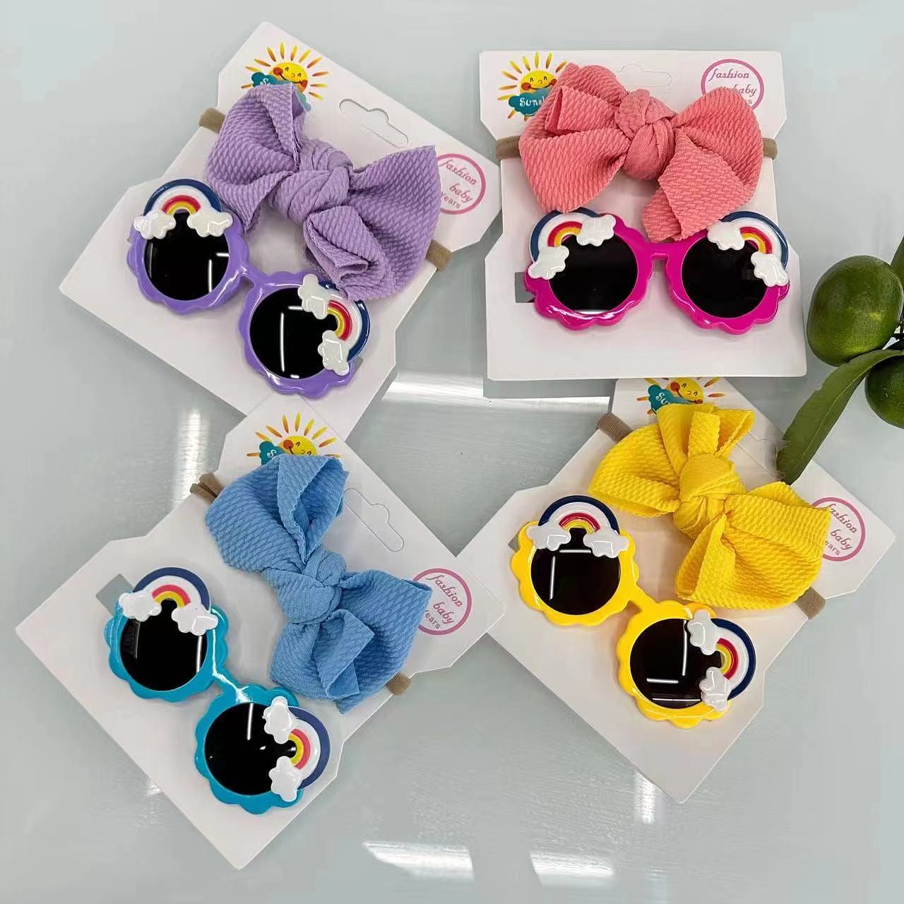 Set de cintillo y lentes de sol con UV