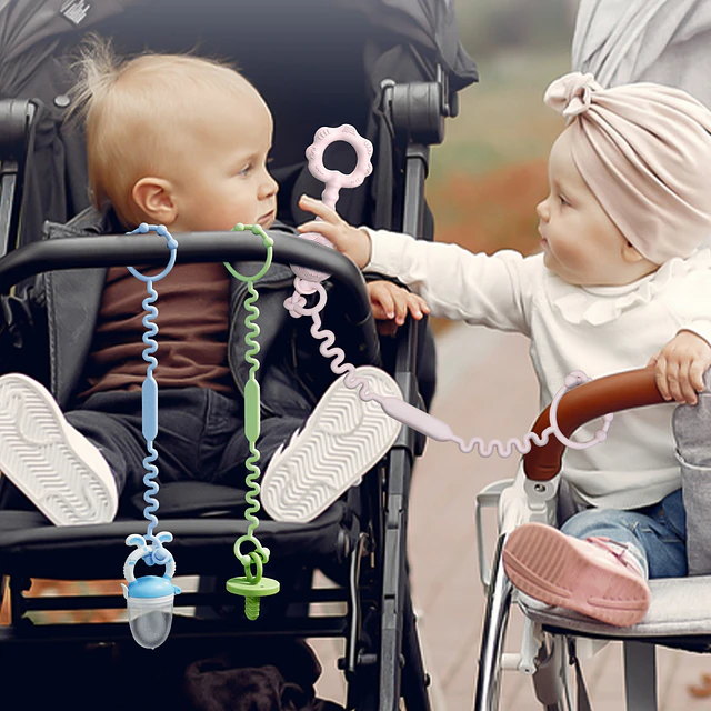 Cadena de silicona para chupetes y mordedores