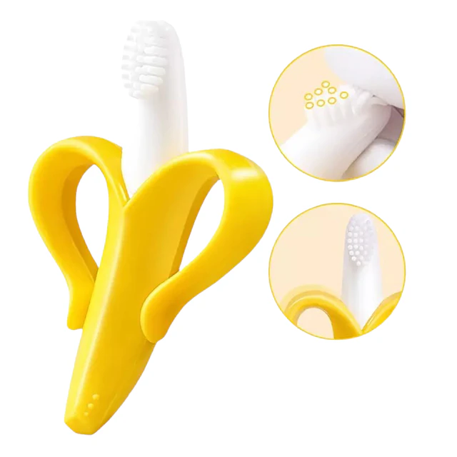 Mordedor de silicona diseño platano