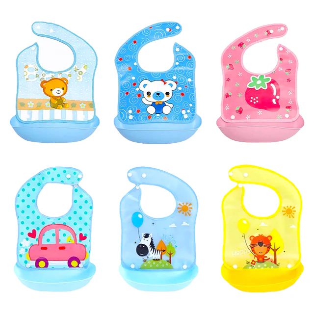 Baberos con recipiente removible