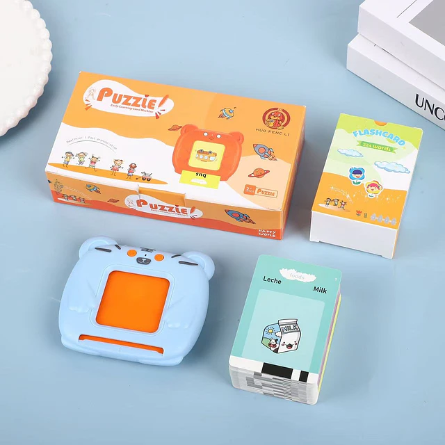 Máquina de aprendizaje lector de tarjetas inglés-español