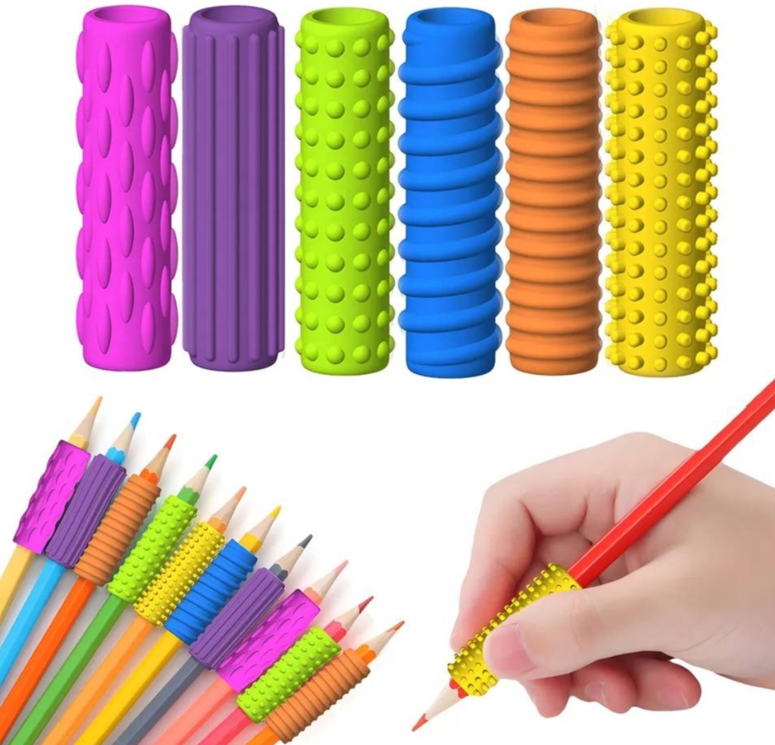 Set de 2 gomas agarre sensorial con texturas