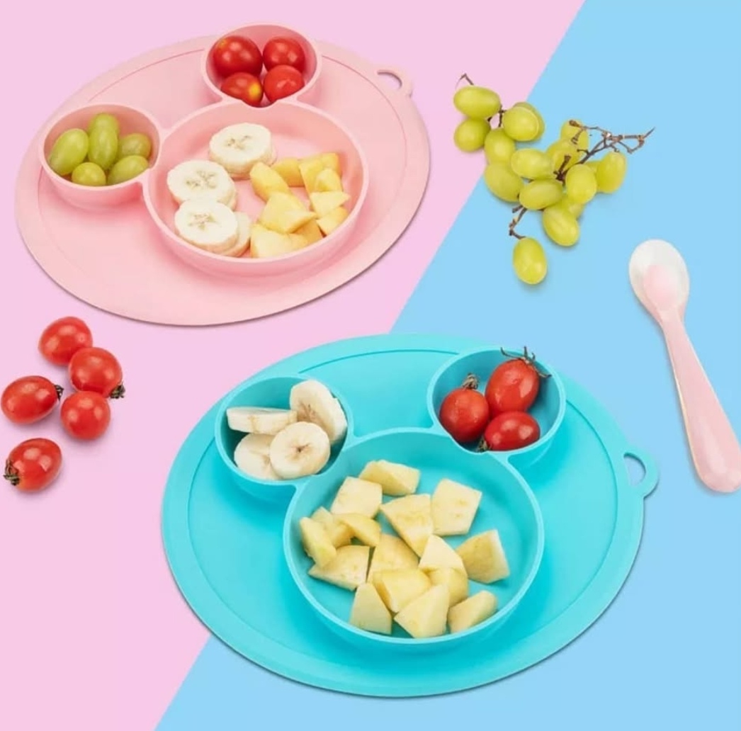 Plato de silicona mickey