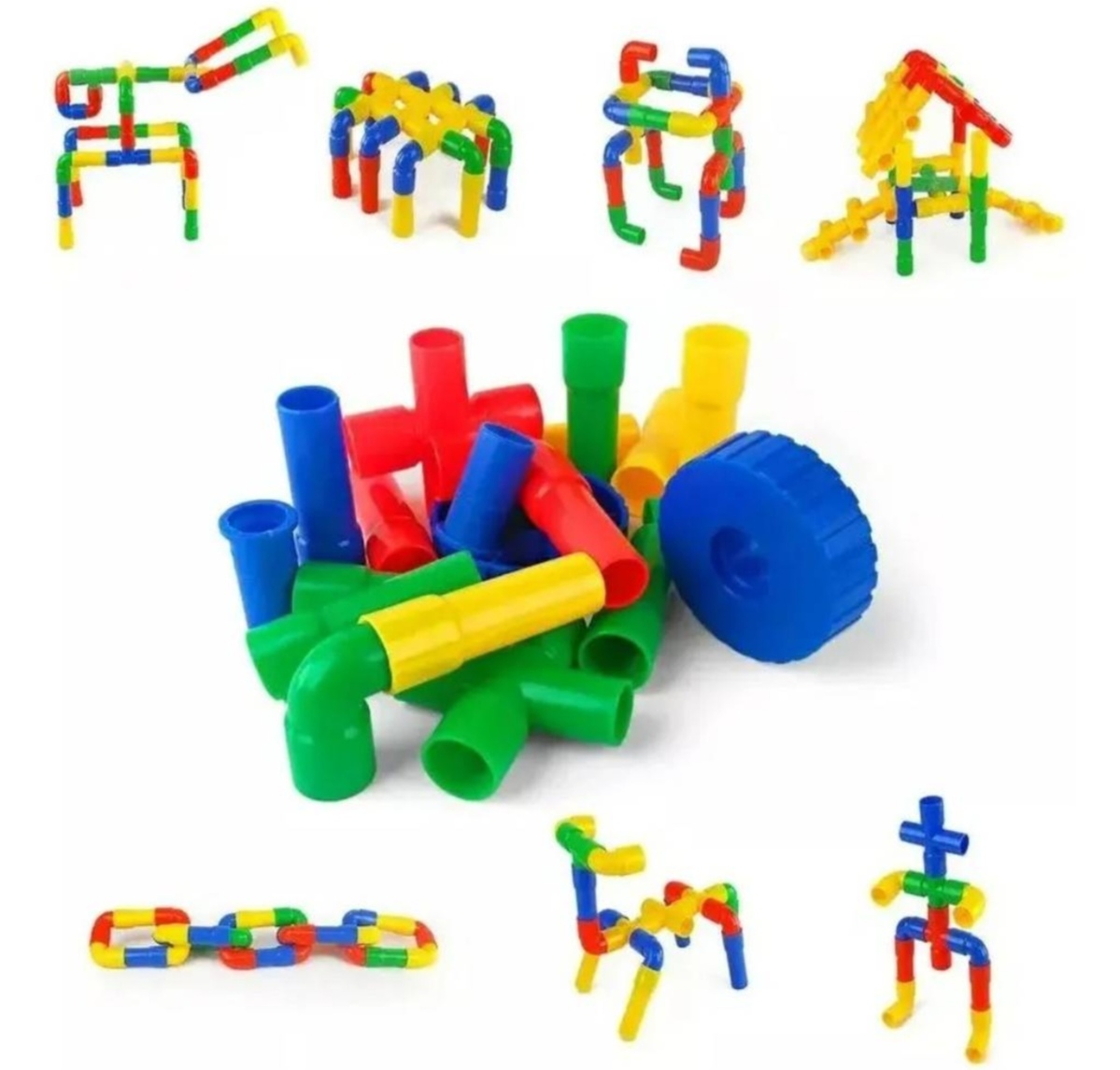 Set de tubos construcción didáctico