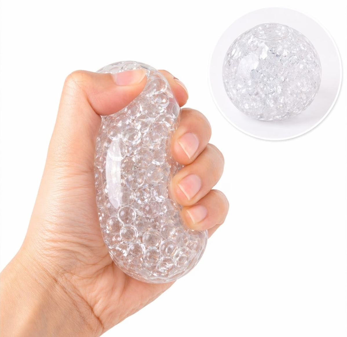 Pelota sensorial cristales