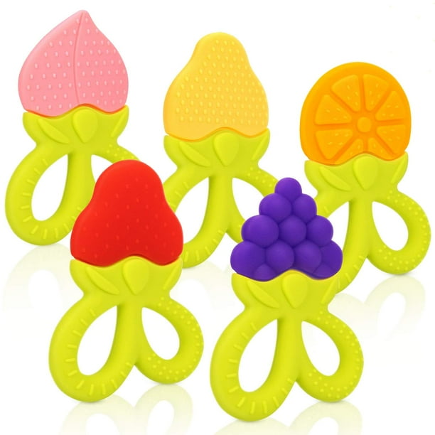 Mordedor fruta de silicona libre de BPA