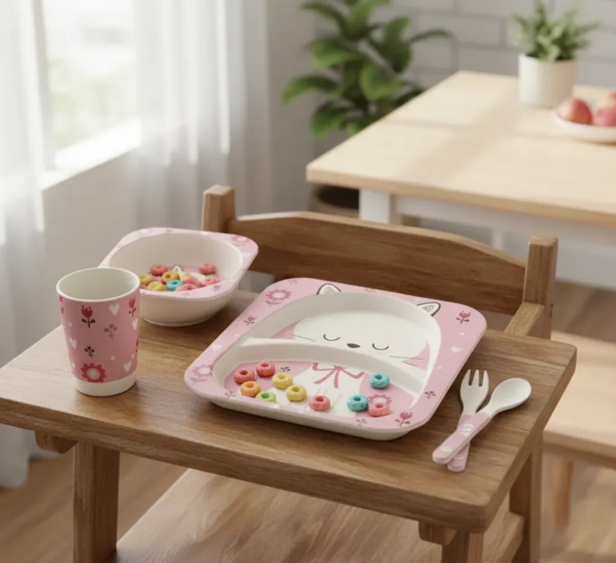 Set de alimentación fibra de bambú
