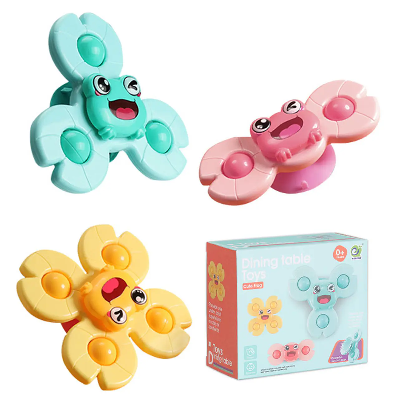Set de 3 spinners con pop it