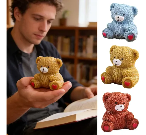 Oso squishy con texturas