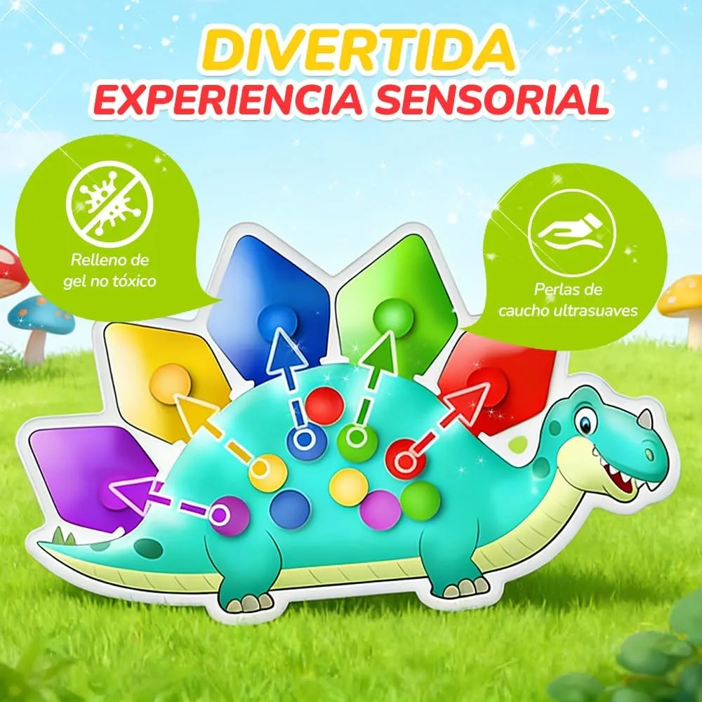 Juguete sensorial de clasificación dinosaurio
