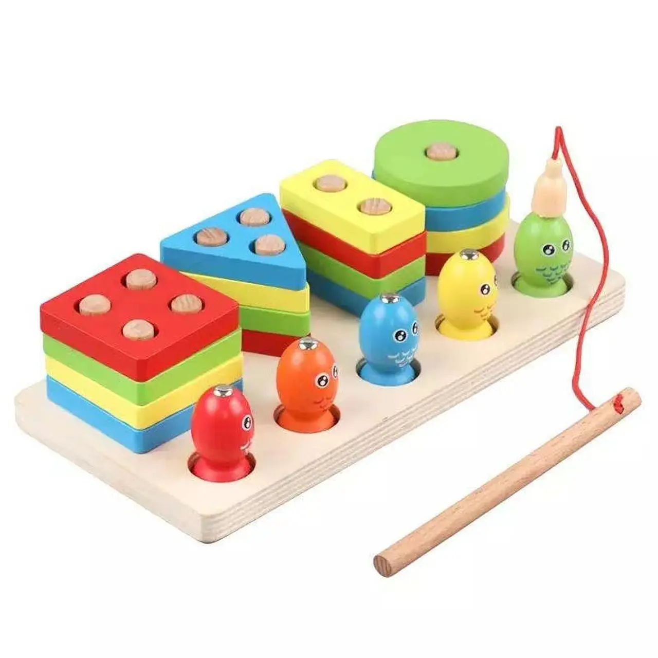 Juego encaje y pesca