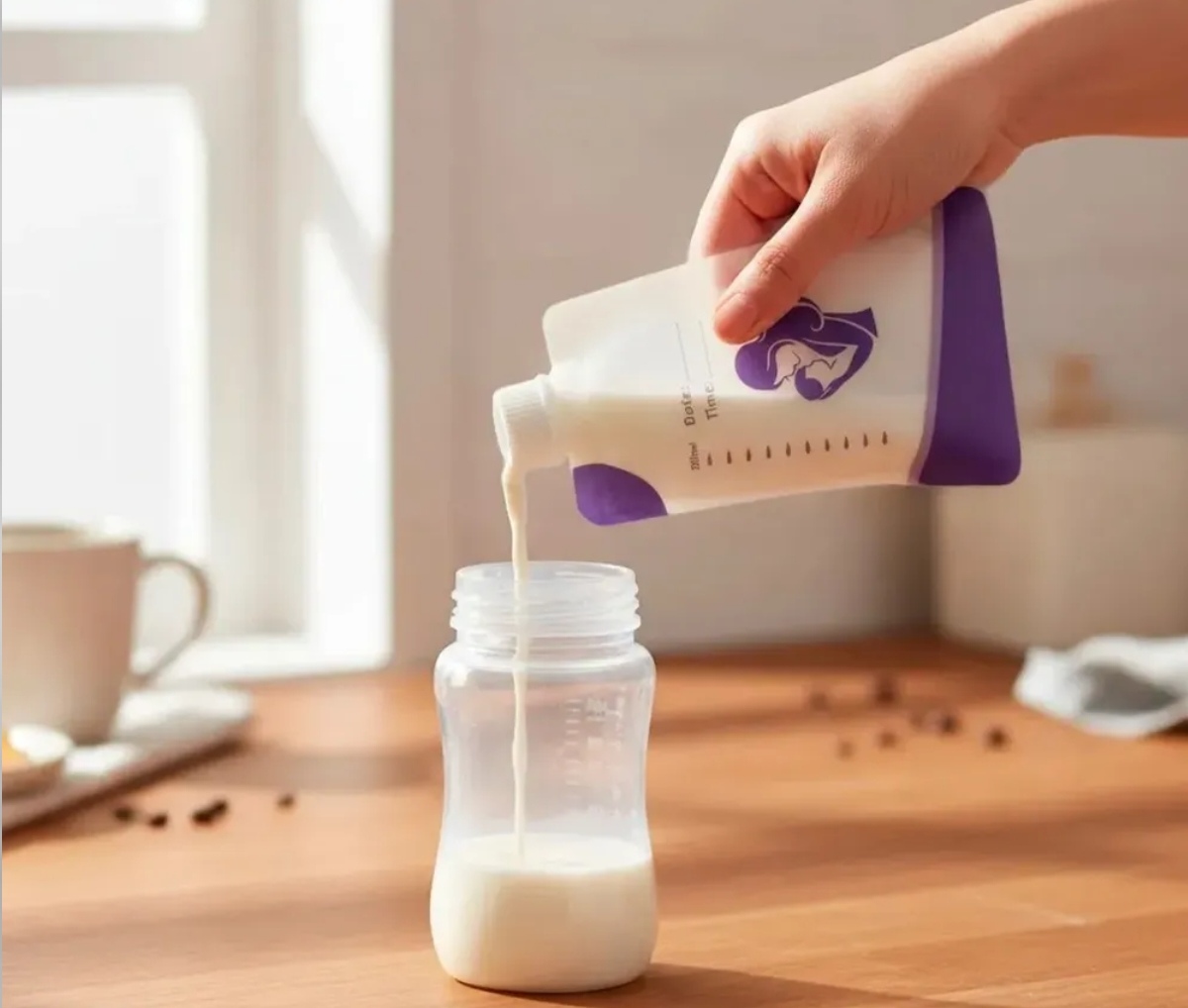 12 bolsas almacenamiento para leche 200 ml