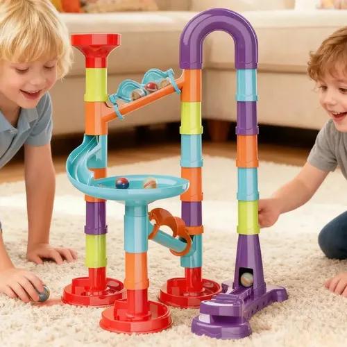 juego de pistas para canicas