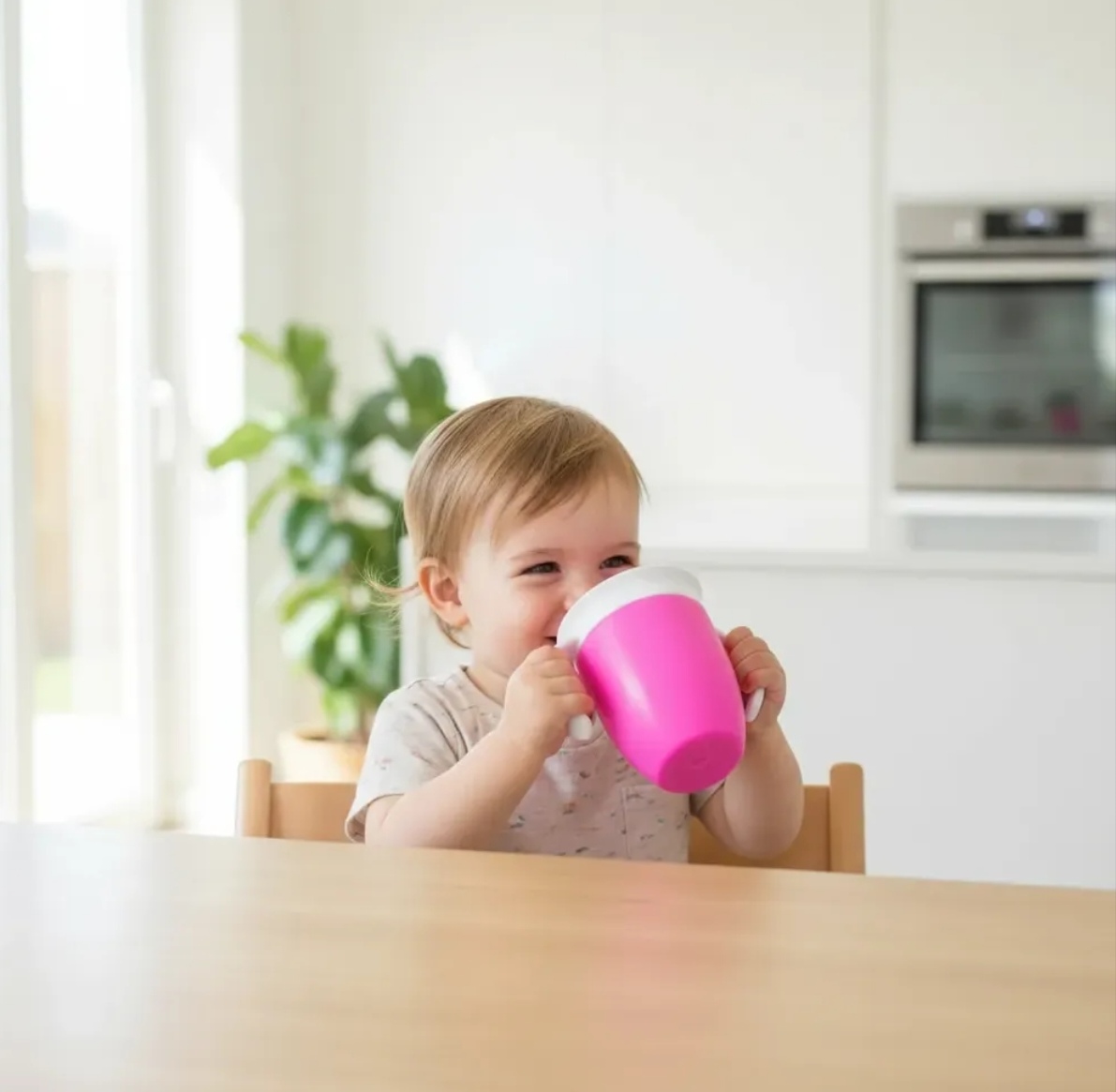 Vaso antiderrame 360 (solo fucsia)